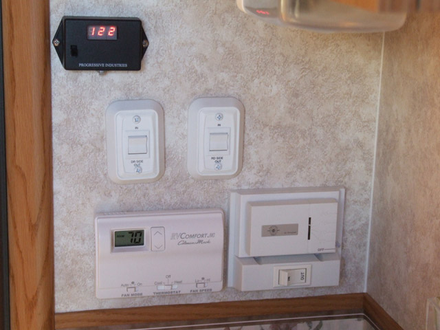 Display mounted for clean look